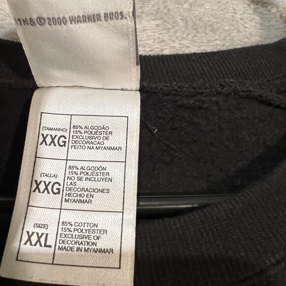 Vintage Wile E Coyote Sweatshirt Mens 2XL Warner Bros Studio Store 2000 Cartoon - Picture 5 of 7